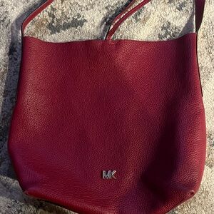 Michael Kors Burgundy Shoulder Bag